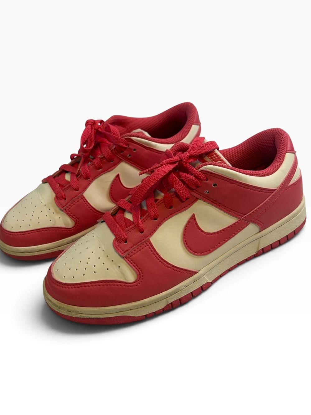 Nike Dunk Low Women’s Size 9 Hot Pink White Leather Sneakers